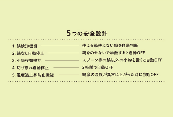 5つの安全設計